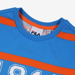 Fila 1911 Stripe One-on-one Fiu T-shirt Világos Kék | HU-12411